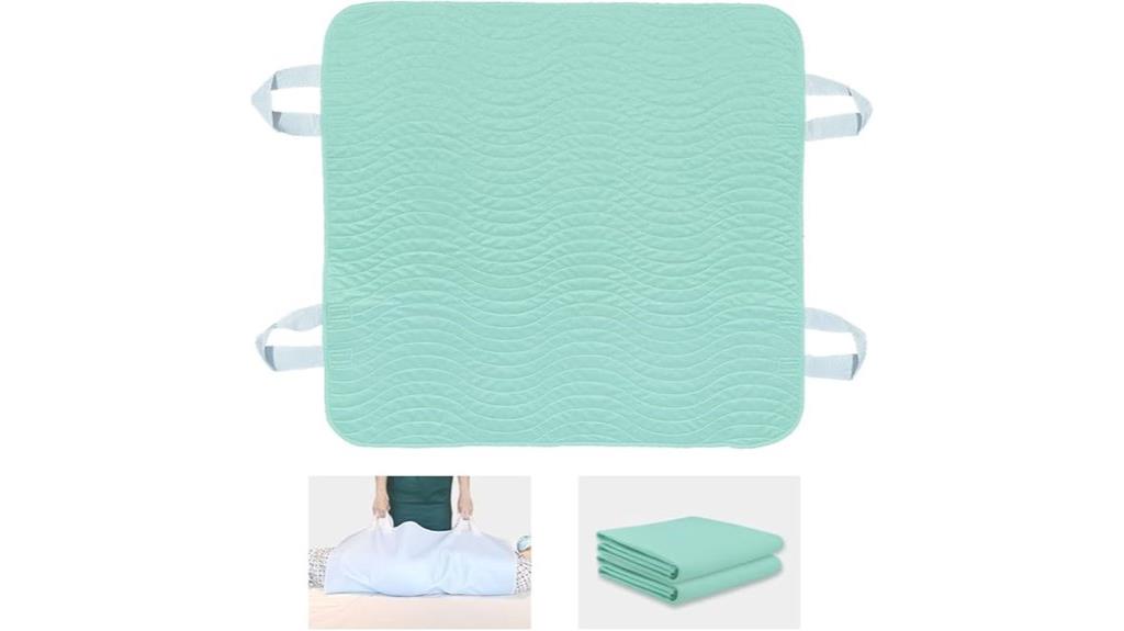 two reusable bed pads