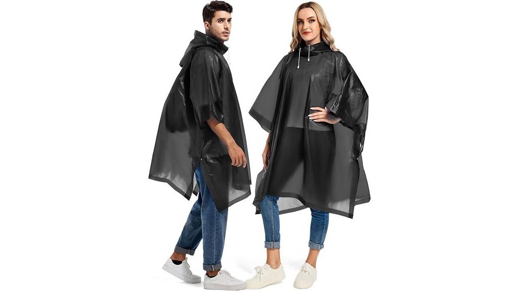 two reusable rain ponchos
