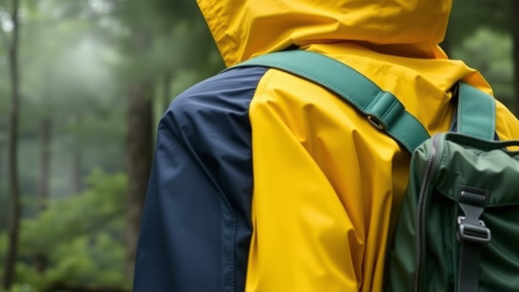 upf rain jacket features