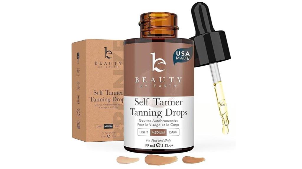 usa made organic self tanning drops