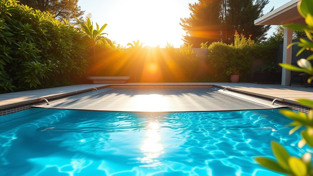 use solar pool cover