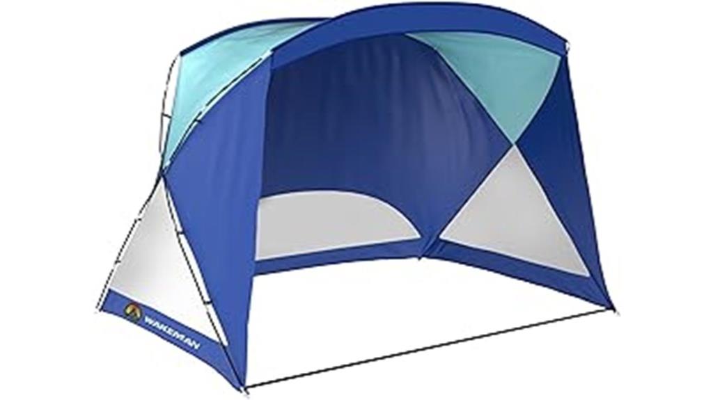 uv protective water resistant beach tent