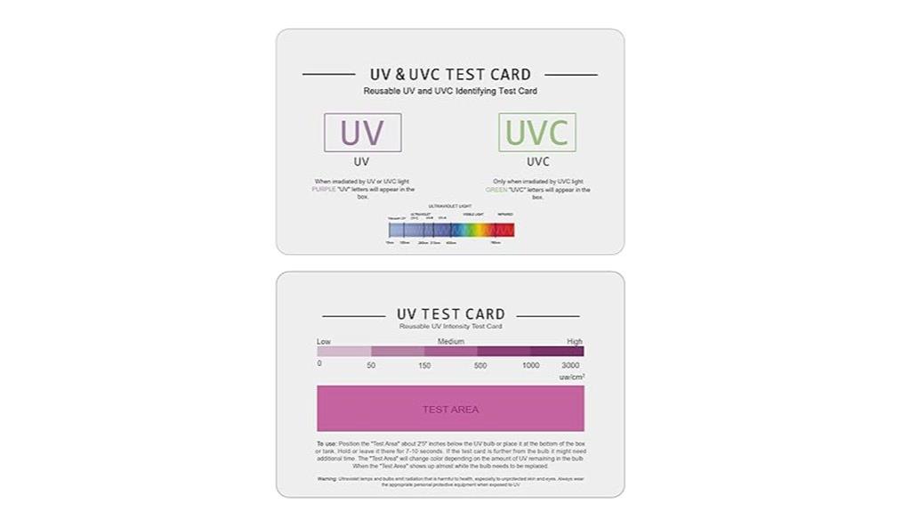 uv testing 3 in 1 card