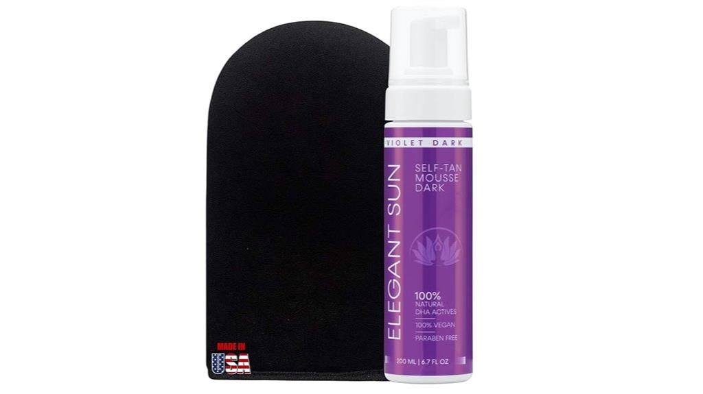 violet paraben free tanning mousse