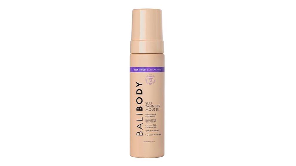 violet tanning mousse bali