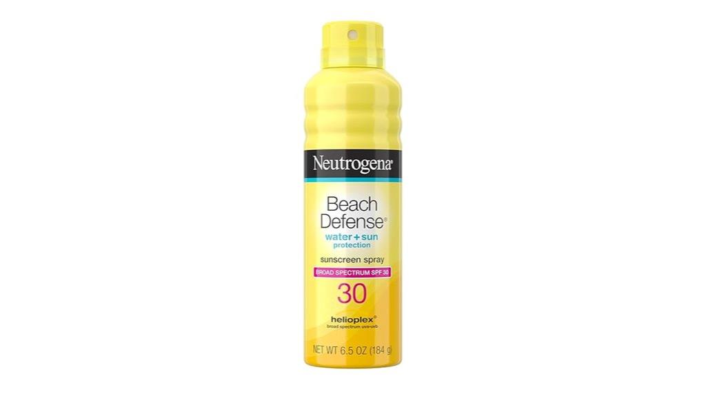 water resistant spf spray