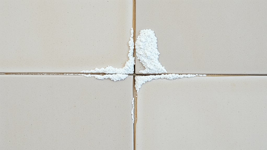 white powdery surface deposit