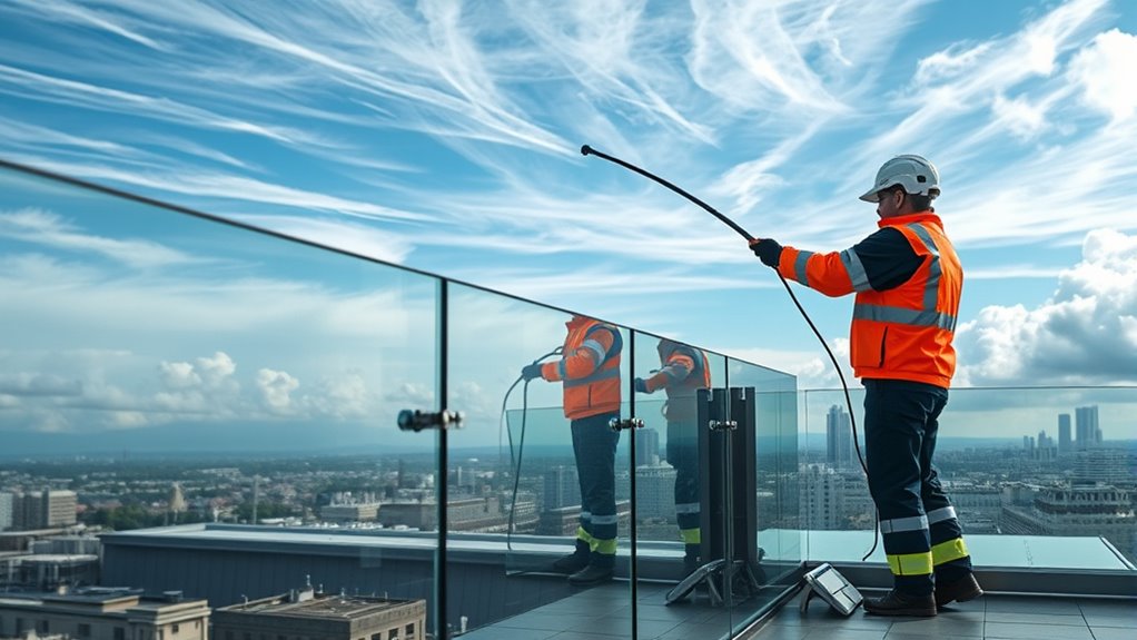 wind resistant glass installation