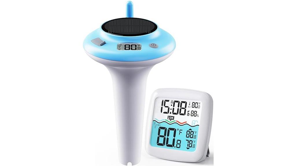 wireless waterproof pool thermometer