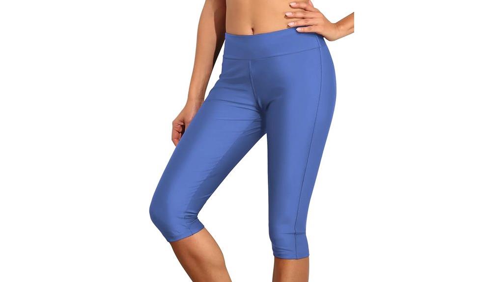 women s mid waist upf swim leggings