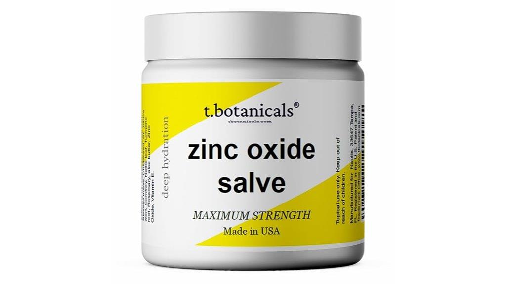 zinc based skin soothing ointments