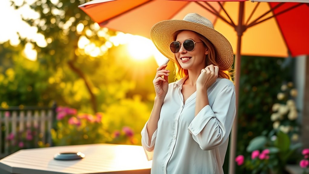 consistent sun protection routine