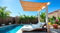 elegant poolside shade solutions