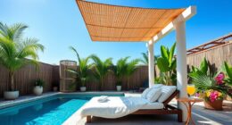 elegant poolside shade solutions
