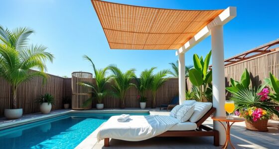 elegant poolside shade solutions