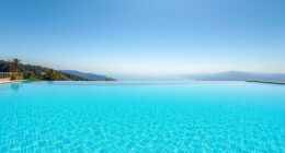 luxury uv filtered infinity pool