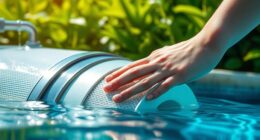 pool filter skin sensitivity