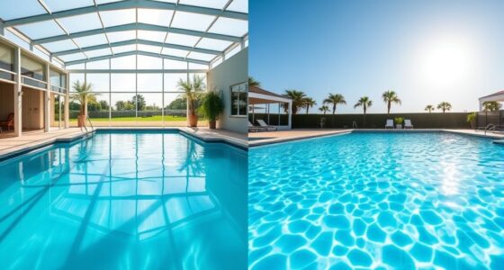 pool uv exposure comparison