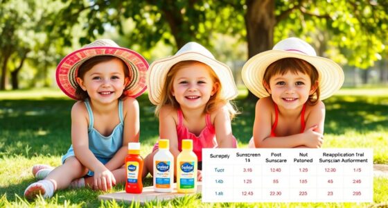 reapply sunscreen regularly outdoors