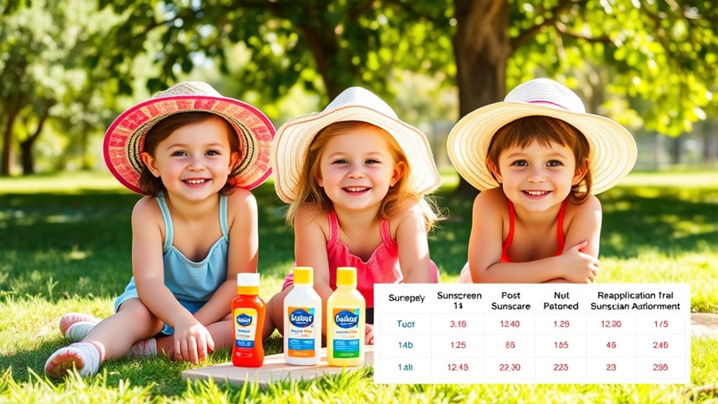 reapply sunscreen regularly outdoors