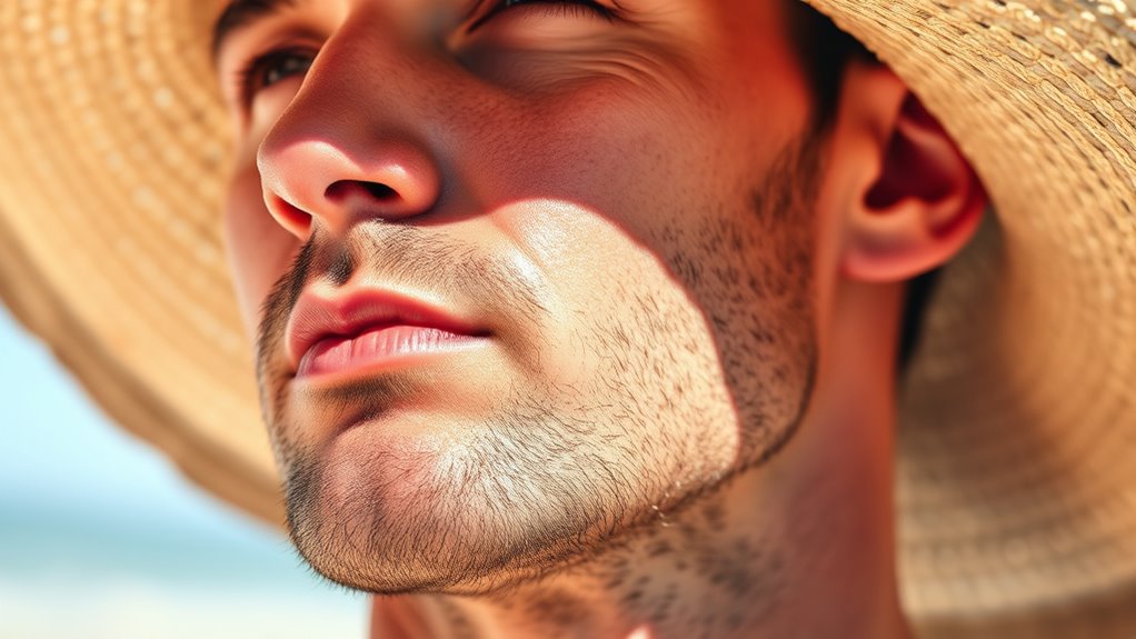 shaving induced sun sensitivity prevention