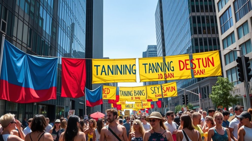 worldwide tanning restrictions timeline