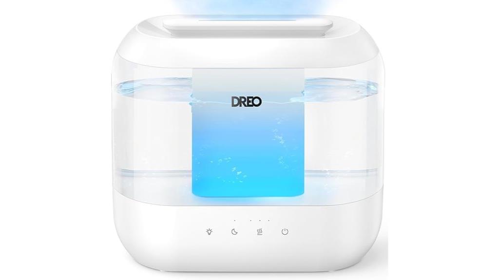 bedroom humidifier with night light