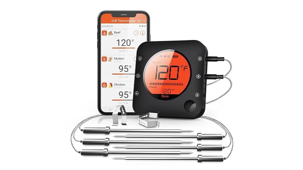 bluetooth meat thermometer probes