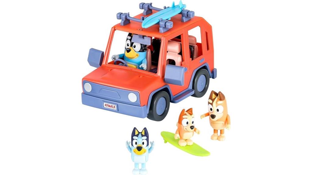 bluey toddler vehicle set