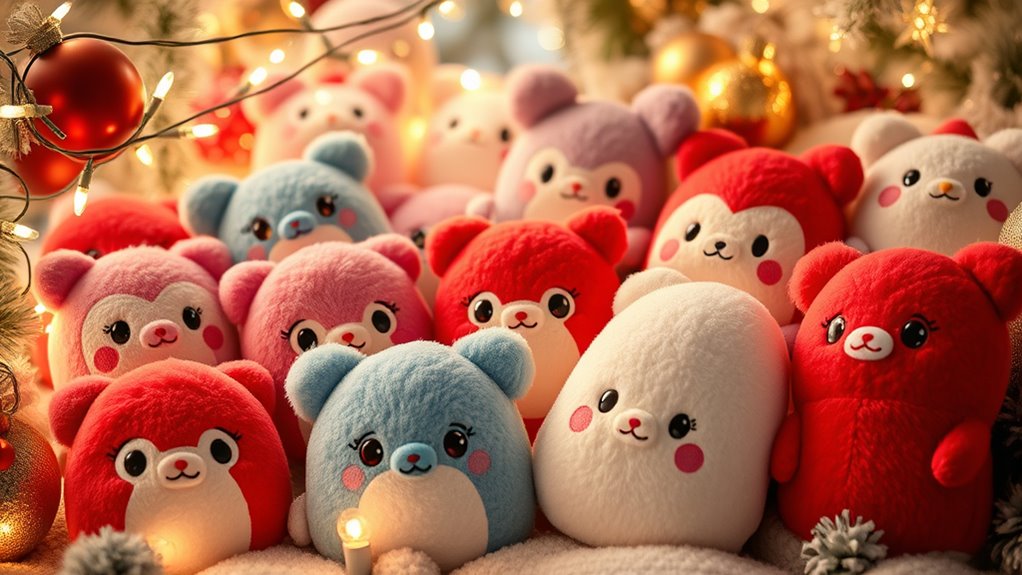 choosing festive adorable plush
