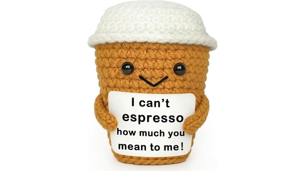 crochet espresso coffee decor