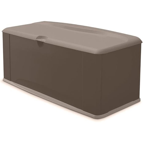 large resin deck storage