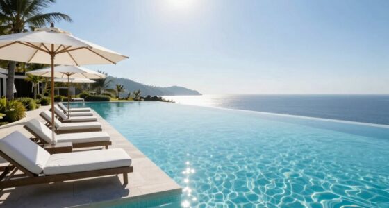 luxurious infinity pool experience