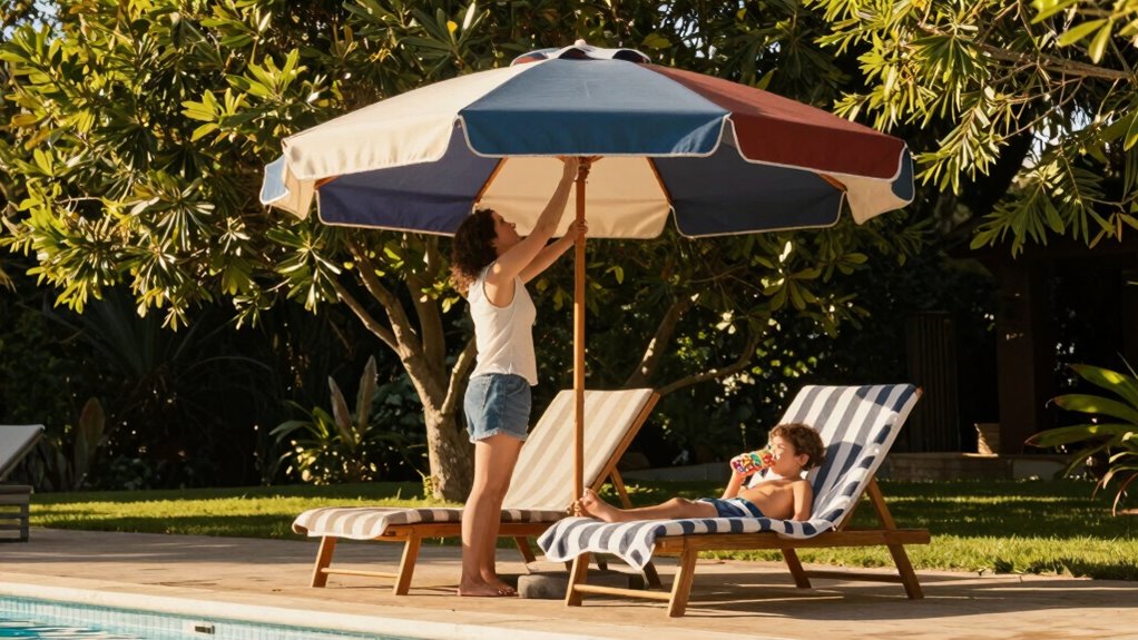 promote safe shaded swimming
