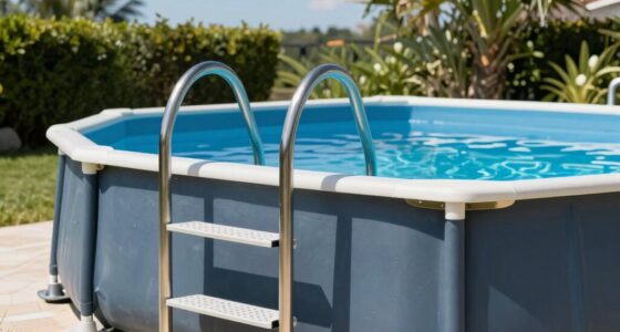 top above ground pool ladders