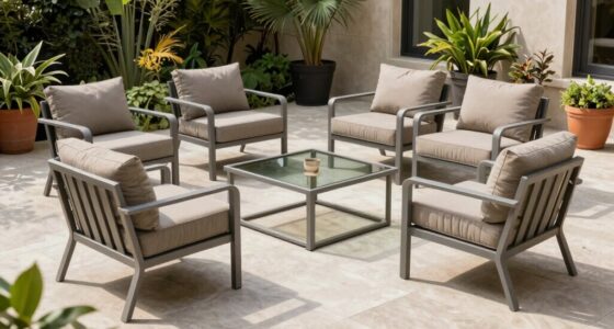 top aluminum patio sets