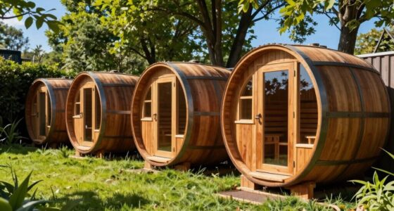 top backyard barrel saunas