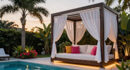 top backyard pool cabanas