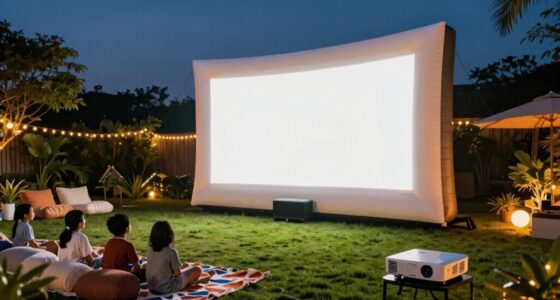 top inflatable backyard screens