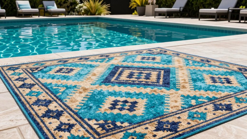 top outdoor pool rugs