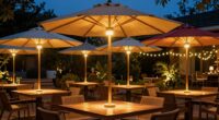 top patio umbrella lighting