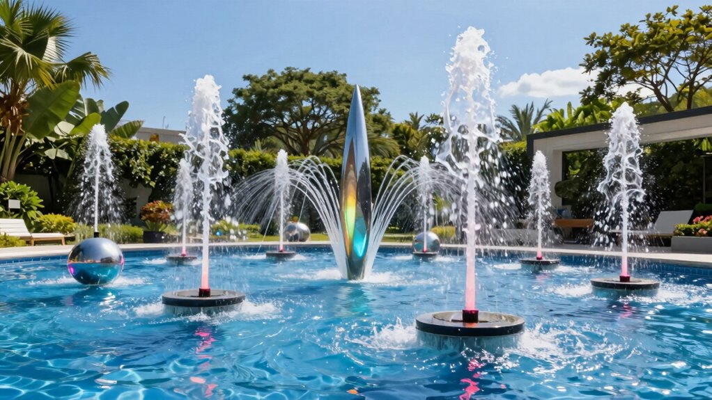top pool floating fountains