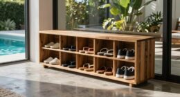 top pool house shoe racks