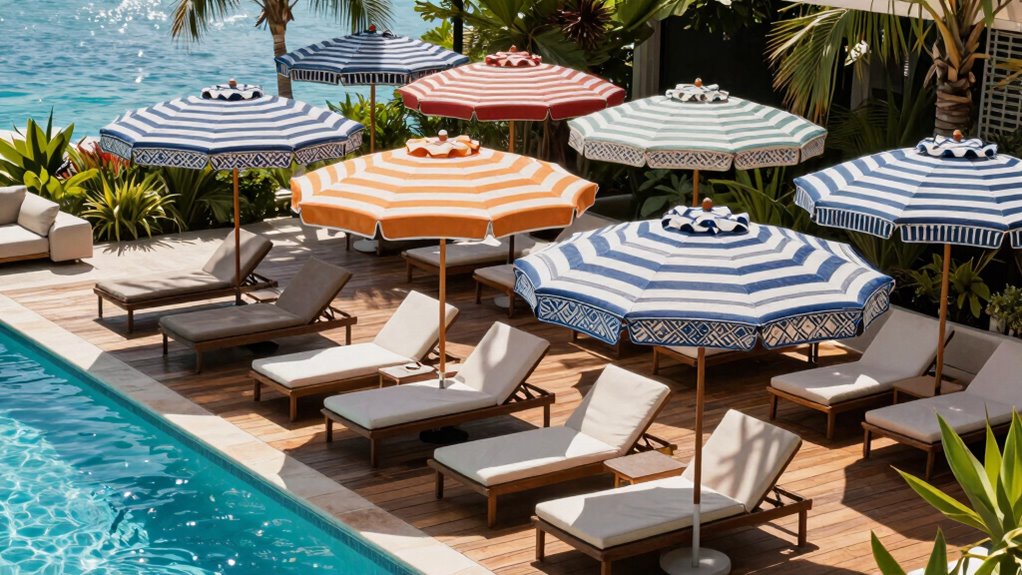 top pool patio umbrellas