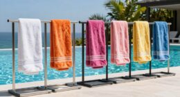 top pool towel racks