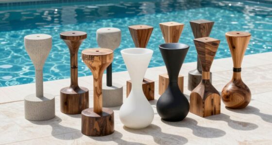 top pool umbrella bases