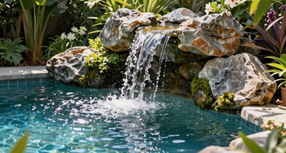 top pool waterfall fountains