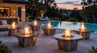 top poolside fire pits