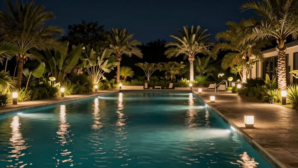 top poolside lighting options