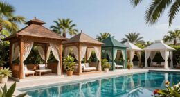 top poolside shade gazebos
